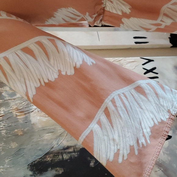 Reverse Blush Pink V Neck Long Sleeve Romper Women S - Picture 2 of 10